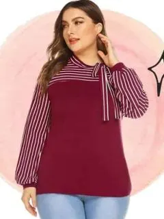 how to wear horizontal stripes as a plus size lady