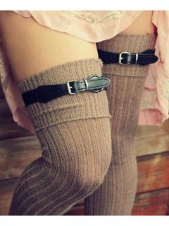 how to wear thigh high socks plus size