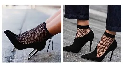 How to wear socks with heels?
