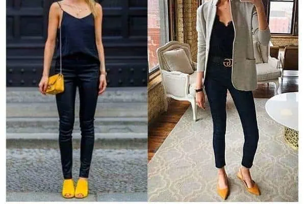 What to wear with mustard yellow shoes