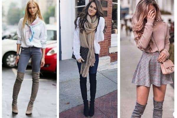 What to wear with flat over the knee boots?