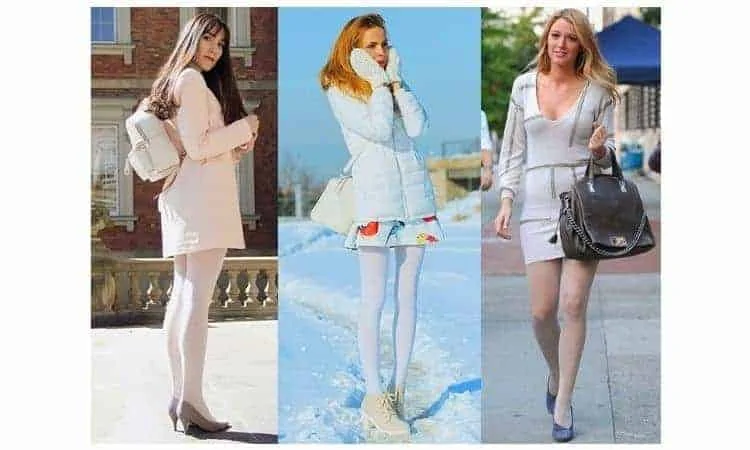 What to wear with white pantyhose