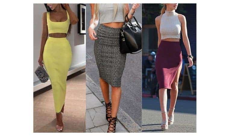 how to wear a bodycon skirt casually and modest