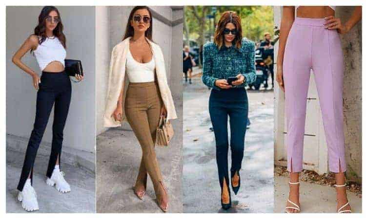 how to wear with split leg pants