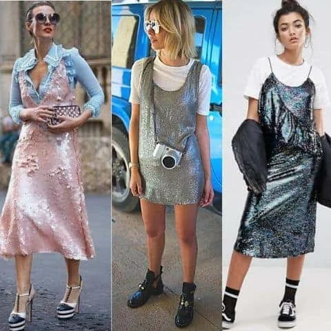 how to wear a sequin dress casually