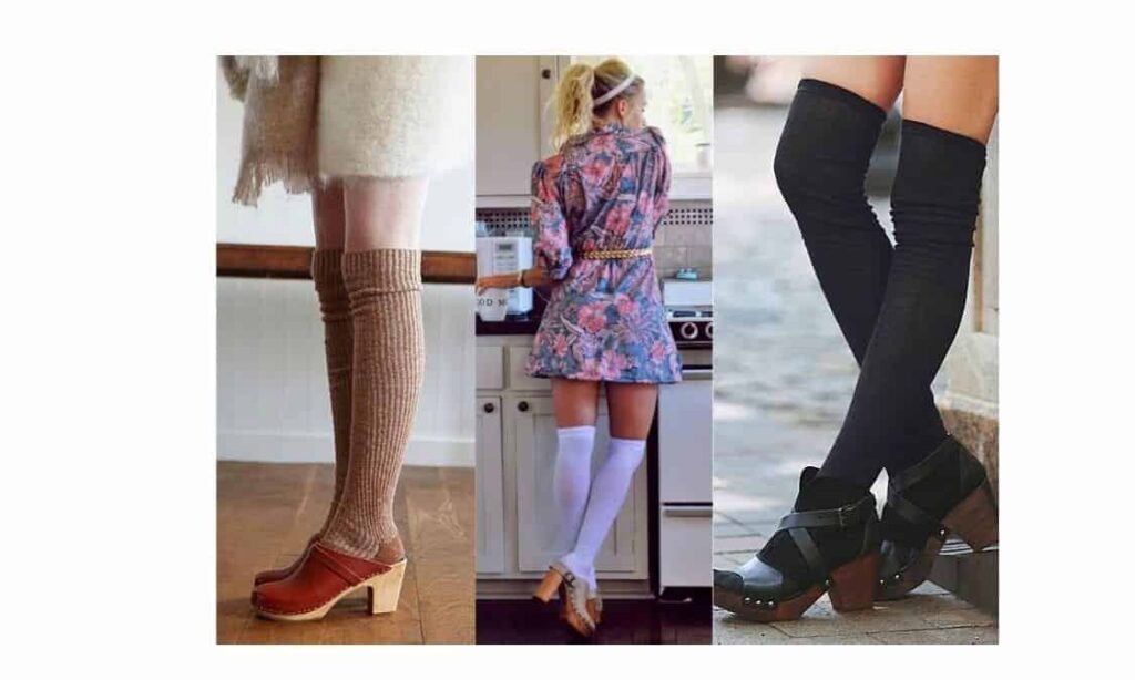 how to wear clogs with socks in winter