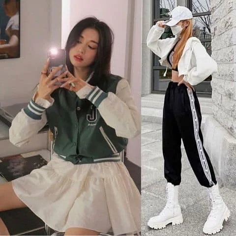 how to dress like a Korean girl , korean outfit ideas for female