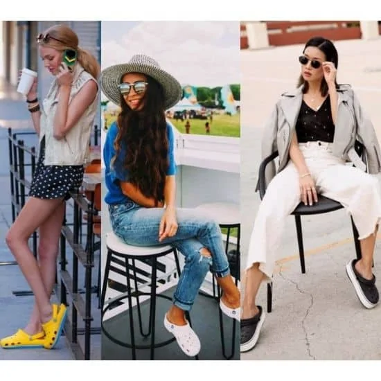 what to wear with crocs - lady outfit ideas