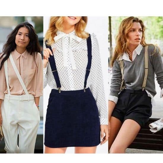 what to wear with suspenders girl, women outfits with suspenders