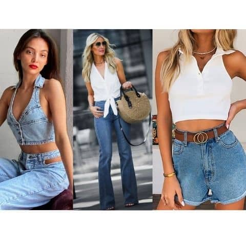 how to style a halter top - halter top outfit ideas