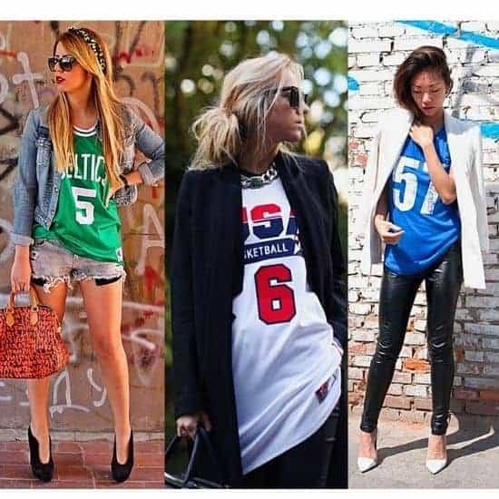 basketball jersey outfits for ladies,