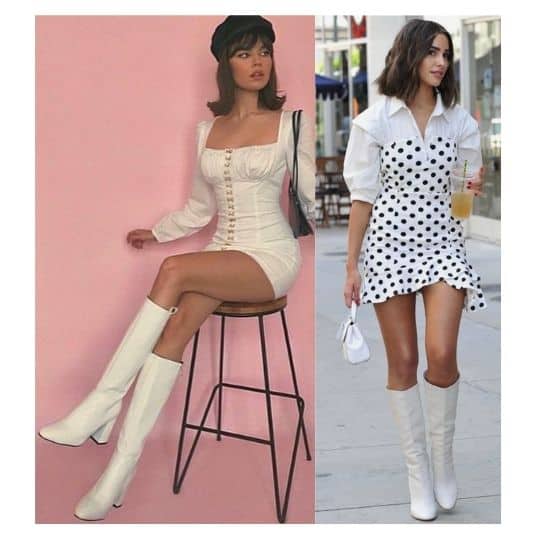 what to wear with gogo boots, gogo boots outfit