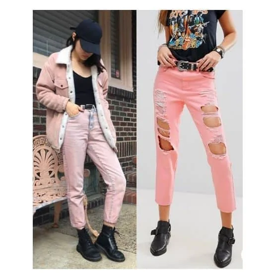 what to wear with pink jeans ladies, pink jeans outfit ideas