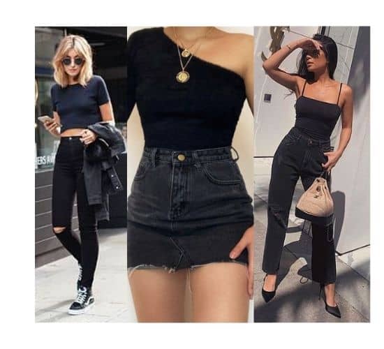 all black outfit ideas for ladies, all black outfit party ideas 