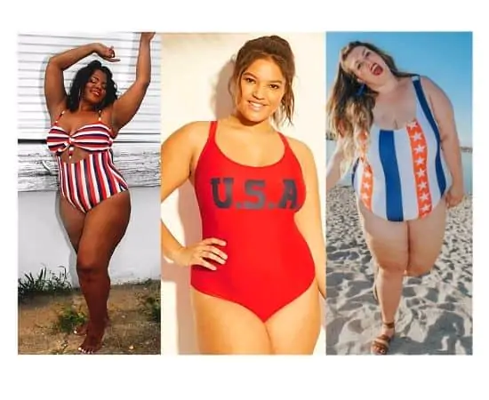 Fourth of July plus size swimsuit ideas