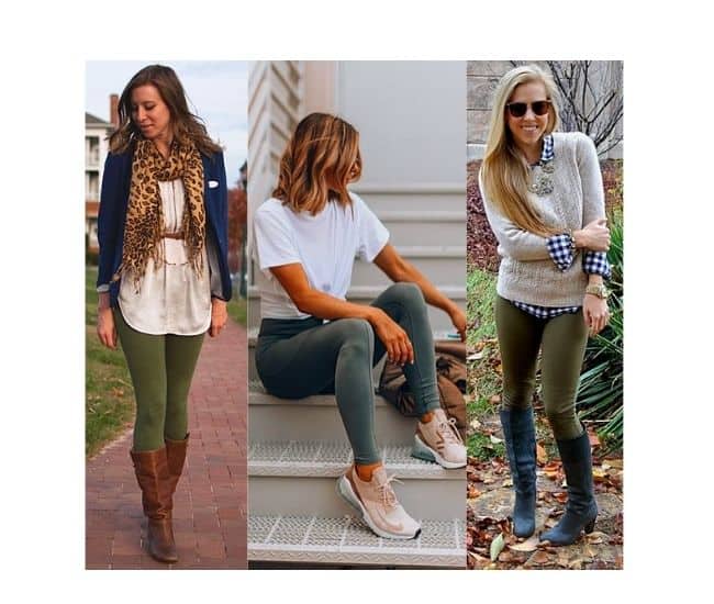 what to wear with sage green boots