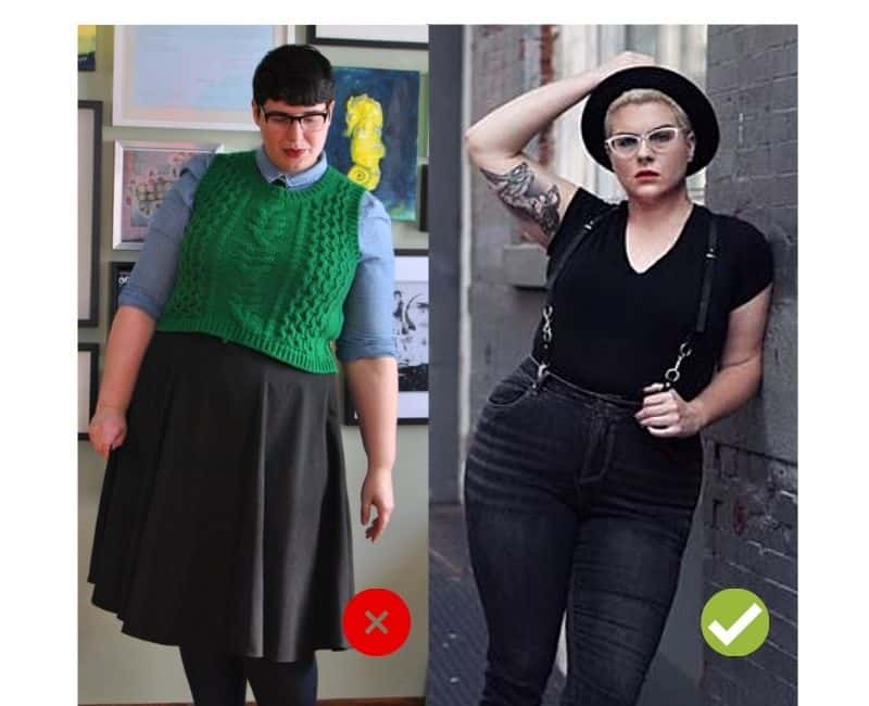how to dress androgynous with curves