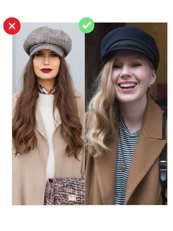 How to wear a newsboy cap as a girl?