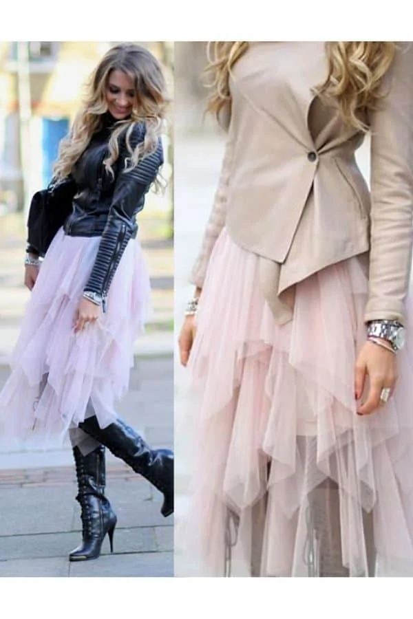 How to wear a pink tulle skirt