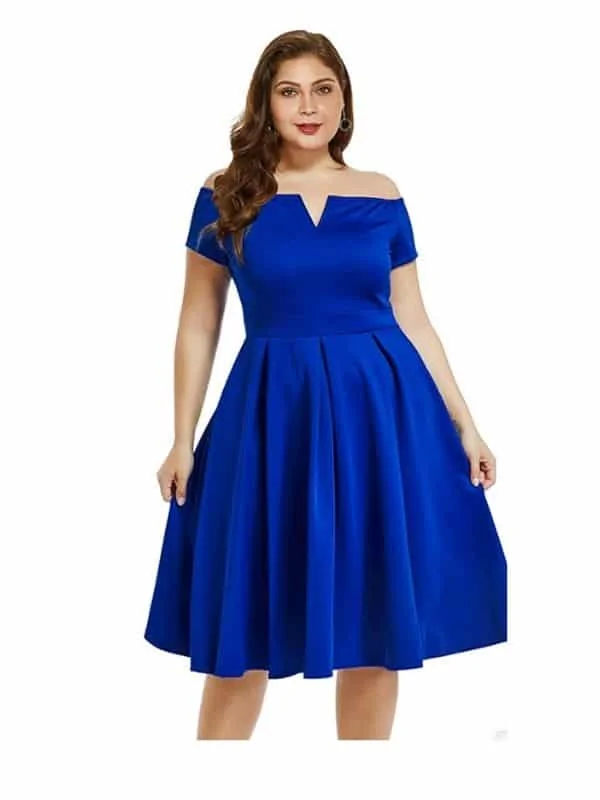royal blue outfit ideas plus size