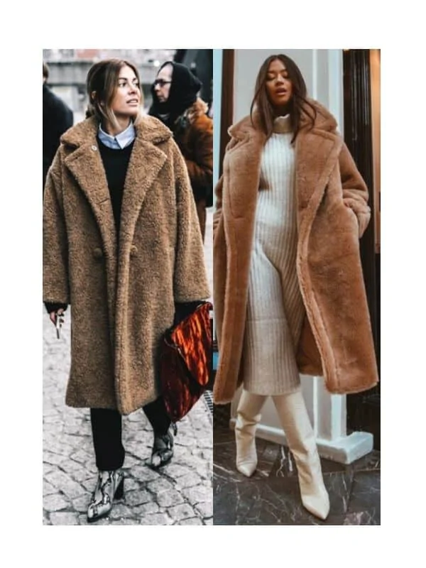 How to style long teddy coat