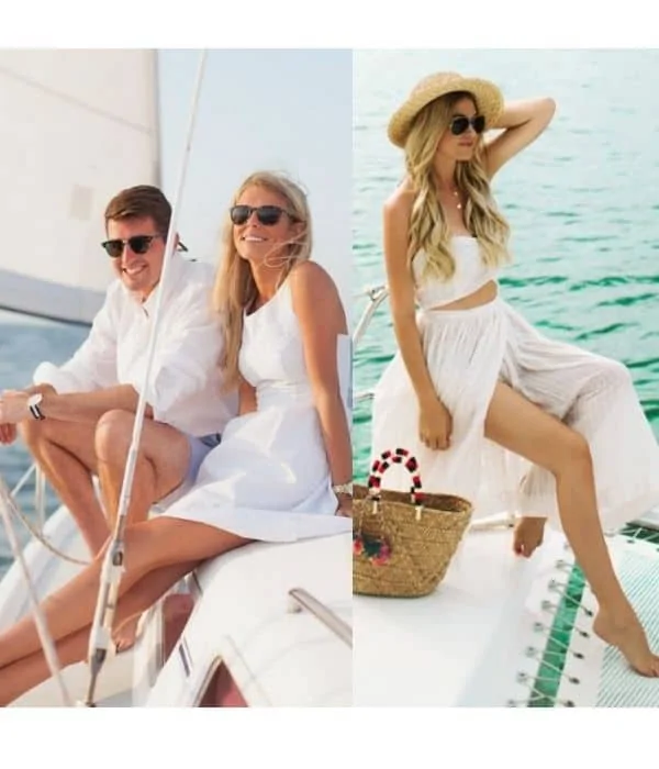 all white boat cruise outfits
