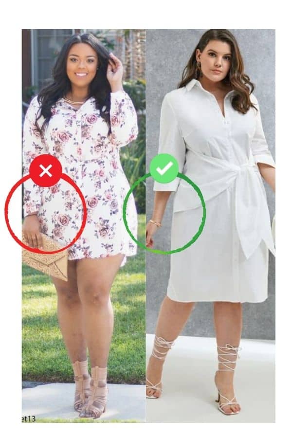 How to style a shirt dress plus size