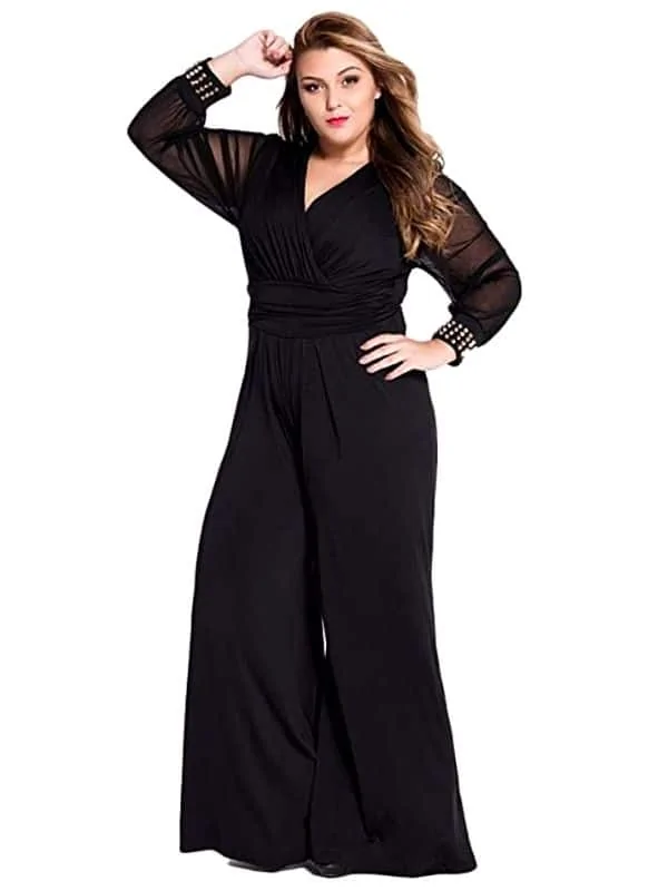 Plus size formal jumpsuits for wedding