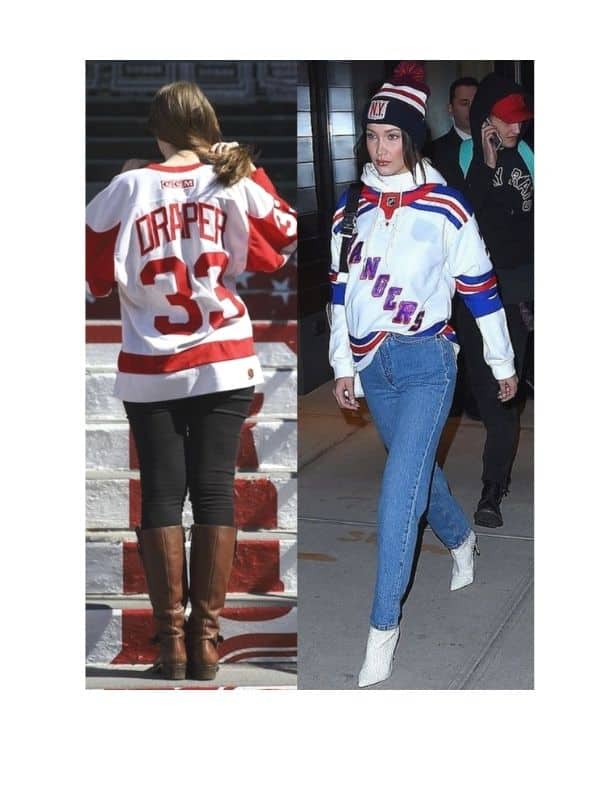 How to wear a hockey jersey girl