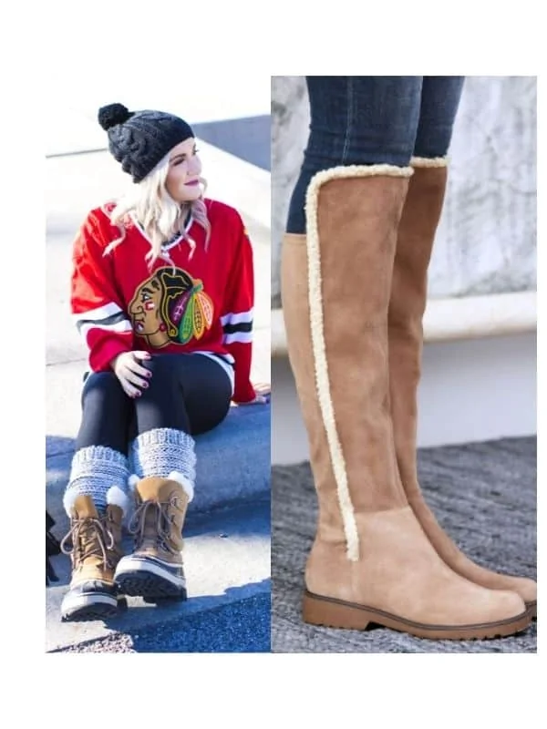 shoes for watching ice hockey game