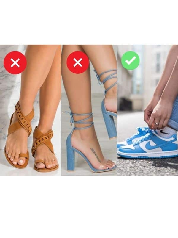 what shoes to wear to a haunted house