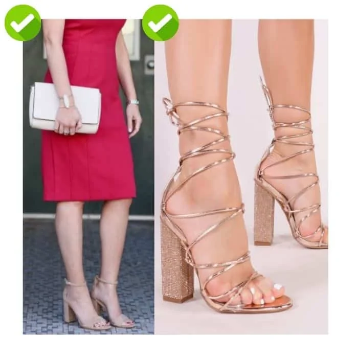 What shoes and bags to wear to fundraiser event