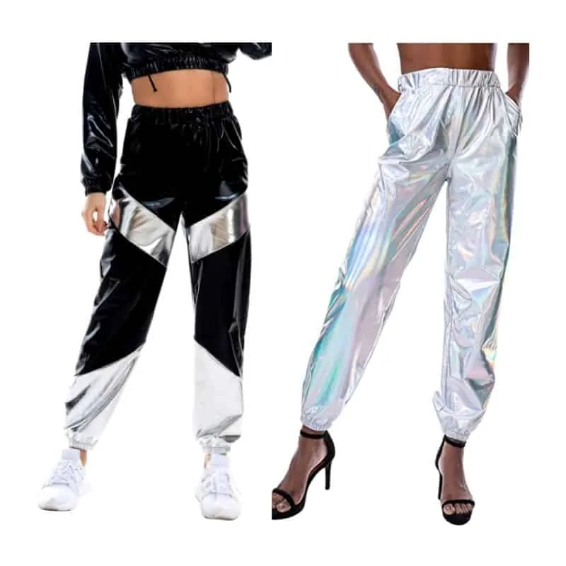 sparkly joggers modest rave