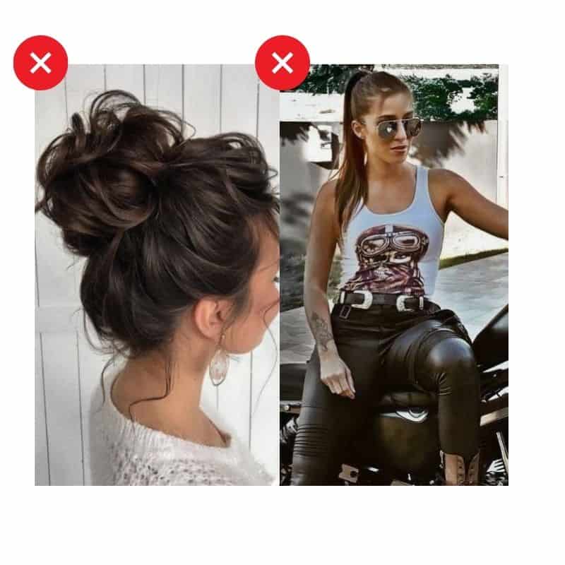 What hairstyle to wear on a motorcycle date
