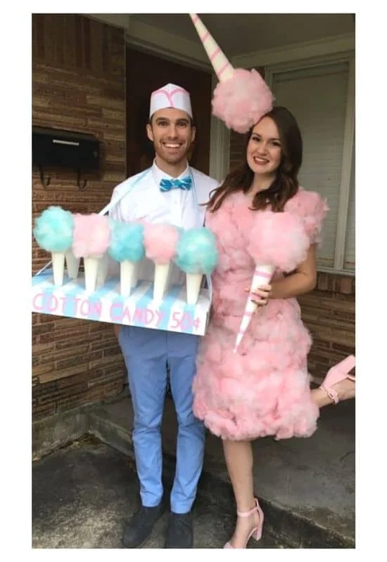 cotton candy couple outfit