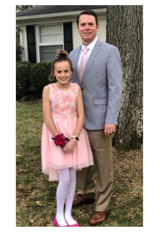 Daddy daughter dance outfits in pink