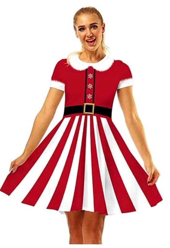 Christmas candy cane costume outfit ideas