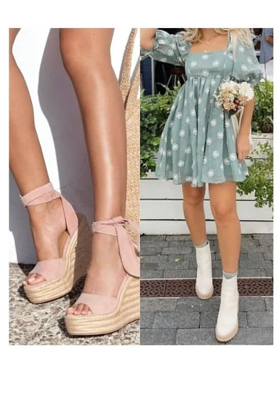 what shoes to wear to boho desert wedding