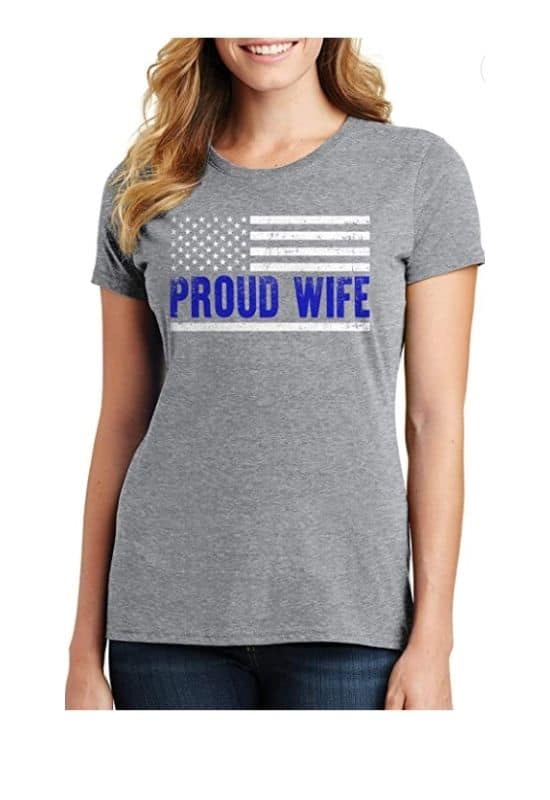 Proud police wife tee
