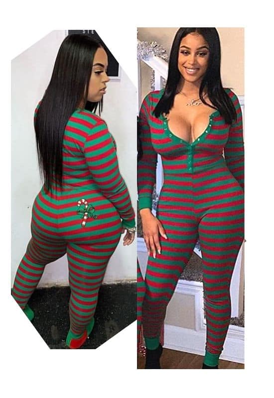 Christmas Striped jumpsuit