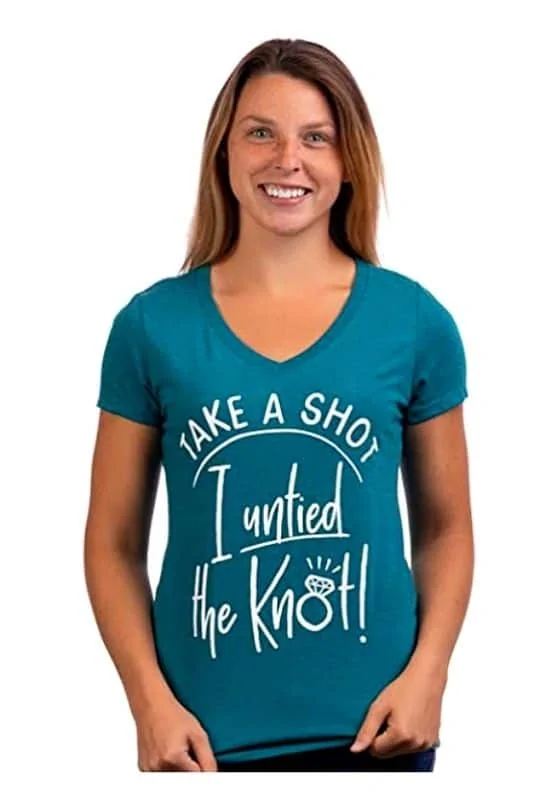 "I untied the knot" divorce shirt