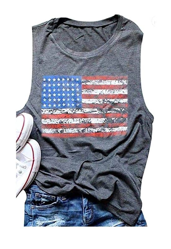 US flag tank top outfit ideas