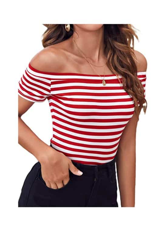 nautical striped top for boat party