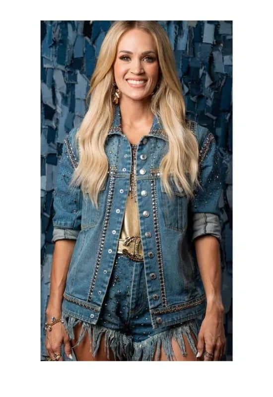 Double denim Carrie underwoods outfits