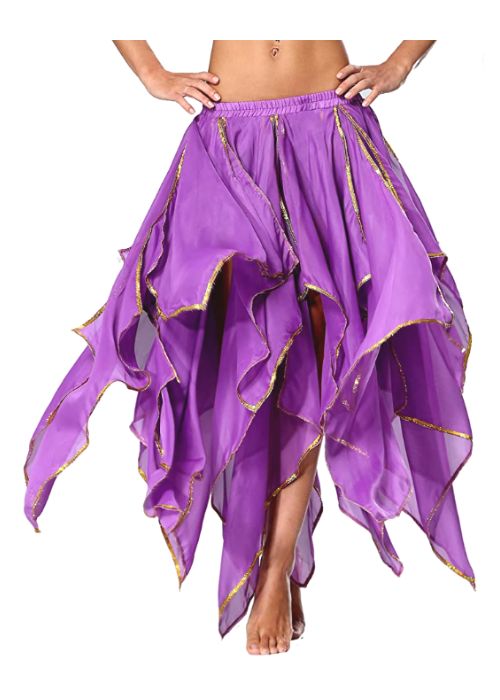 Sequin Chiffon Skirt