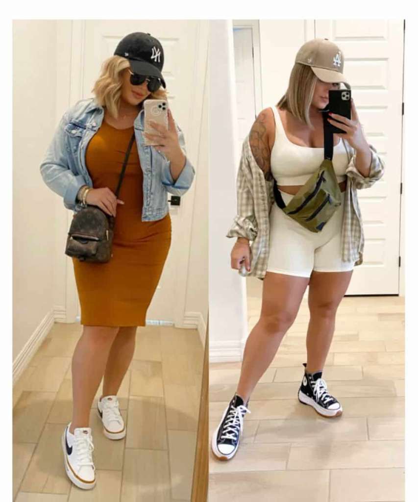High street baseball game outfits plus size