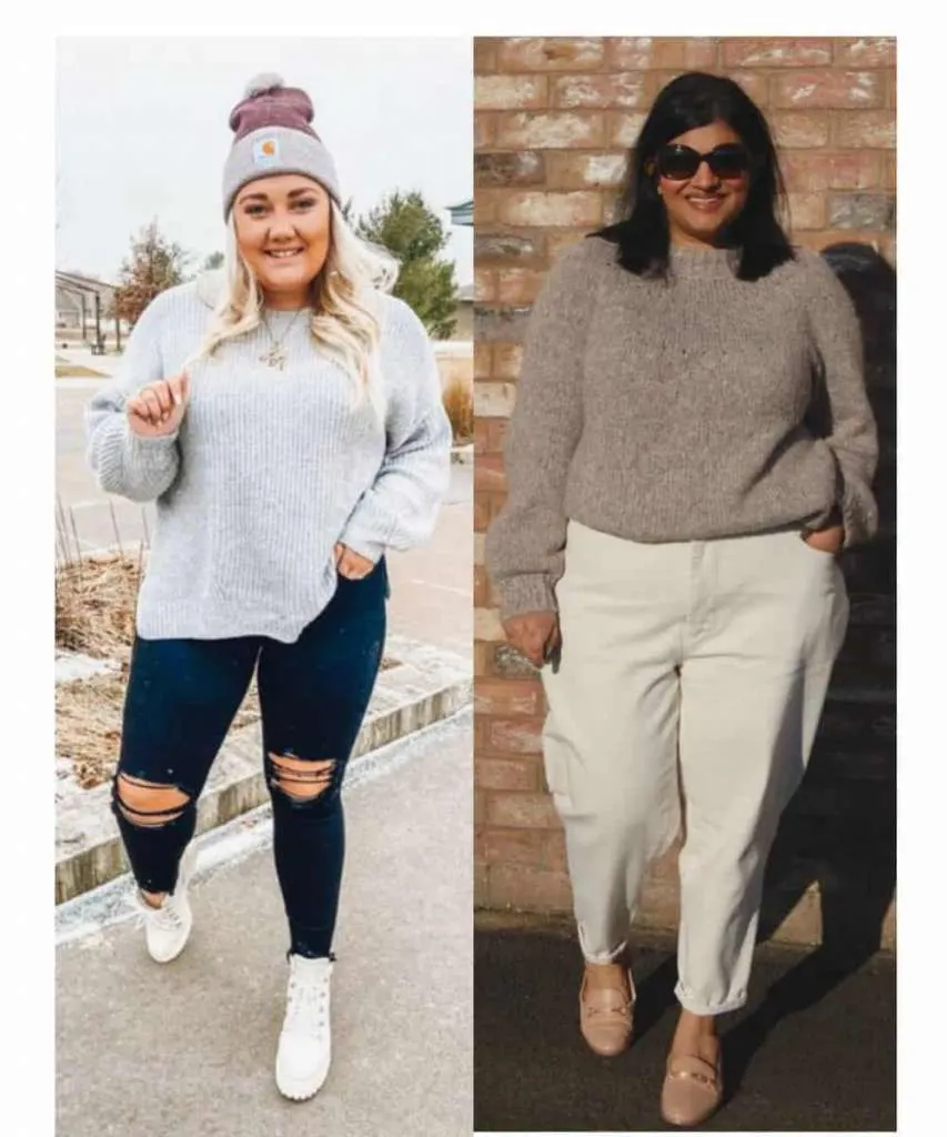 Winter baseball game plus size outfits