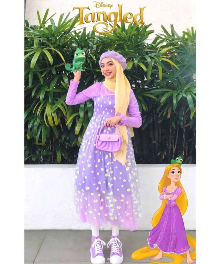 Modest Rapunzel inspired outfit