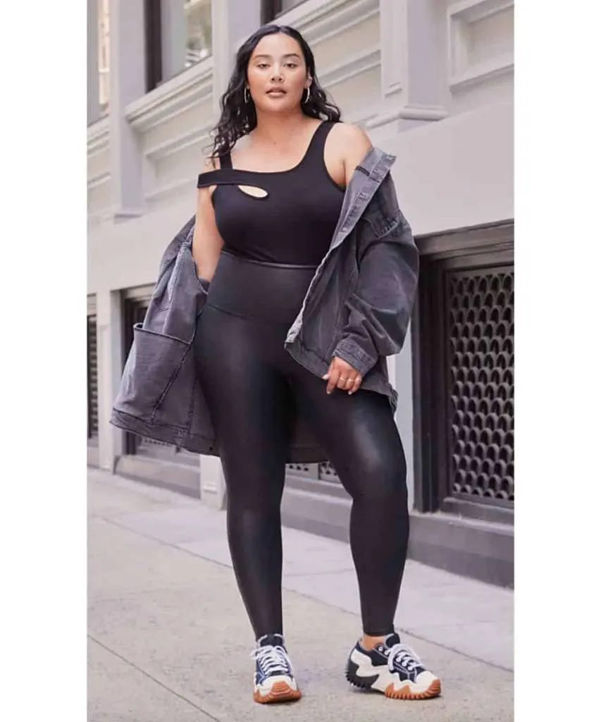 faux leather leggings plus size concert outfits