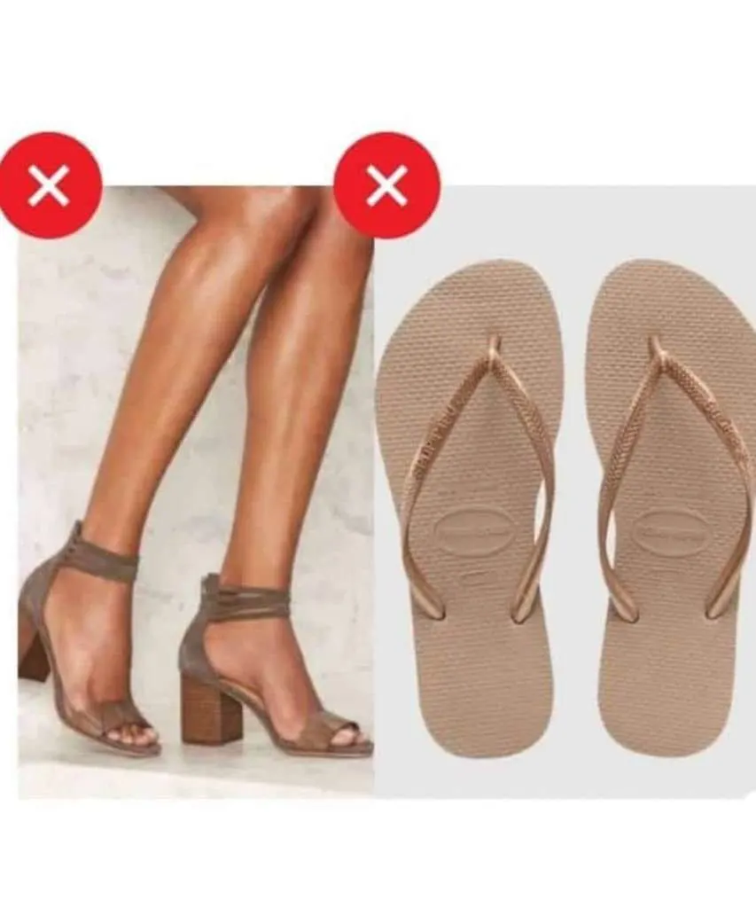 what shoes not to wear to luncheon